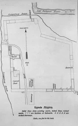 Grundriss der Mission San Francisco de la Espada